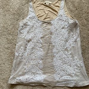 Lace loose fit tank top
